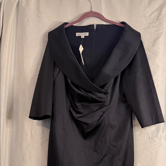🌹 Kay Unger New York Draped Sheath Dress – Size 14 (NWT) 🌹 - Picture 4 of 9